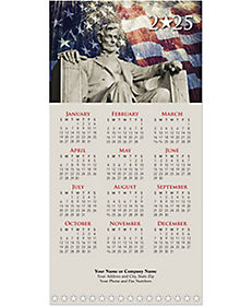 Calendar Cards: Patriotic Lincoln Calendar Card